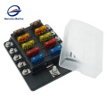 New product waterproof 10 Way Circuit with LED Indicator Cover for Car Marine Car Fuse Blocks Holder 32V DC Fuse Box